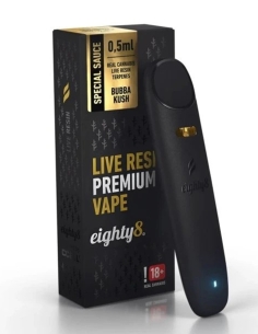 Eighty8 Vape CBD 92% Live Resin Bubba Kush 0.5ml