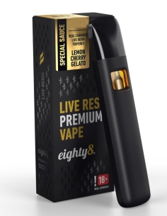Eighty8 Vape CBD 92% Live Resin Lemon Cherry Gelato 0.5ml
