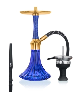 Aladin Shisha Epox 360 Blue Gold Pattern (30-39cm)