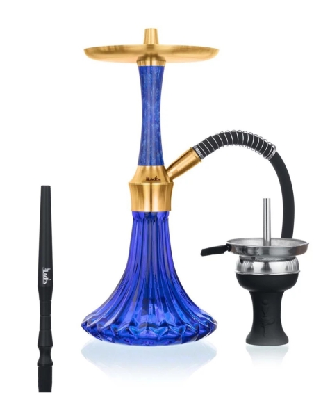 Aladin Shisha Epox 360 Blue Gold Pattern (30-39cm)