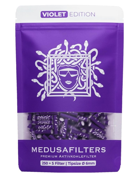 Medusa Filters Violet Edition 6mm au charbon actif 250pces