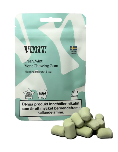 Vont Chewing Gum Nikotin Frisch Minze 3 mg
