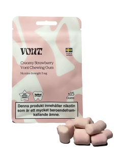 Vont Chewing Gum Nicotine Creamy Strawberry 3 mg
