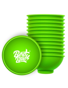 Bol à Mix en Silicone Vert Best Buds 7cm