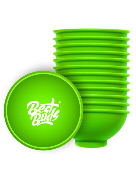 Bol à Mix en Silicone Vert Best Buds 7cm