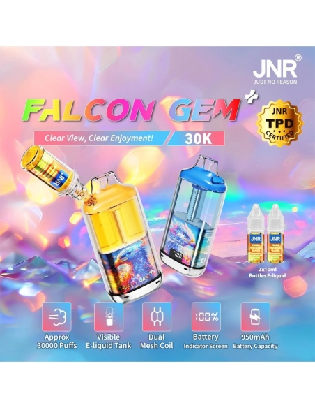 JNR Falcon Gem + 30K Blueberry Sour Raspberry