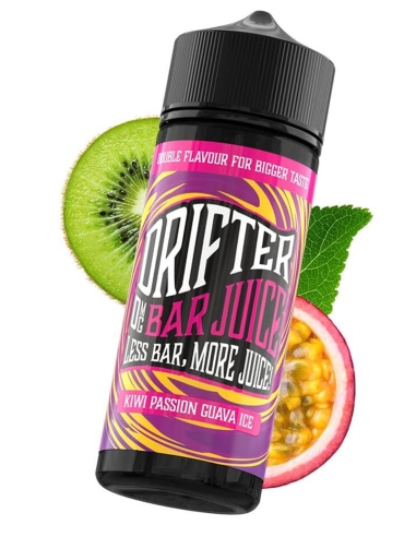 Drifter Bar Juice Kiwi Passion Guava Ice Shortfill 100ml (120ml)