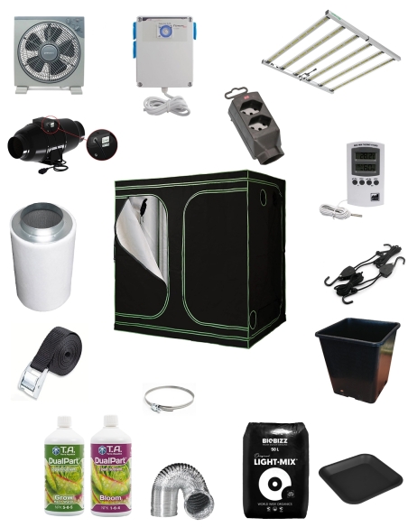 Indoor Komplettset Black Room Premium 240L LED Lazerlite PRO