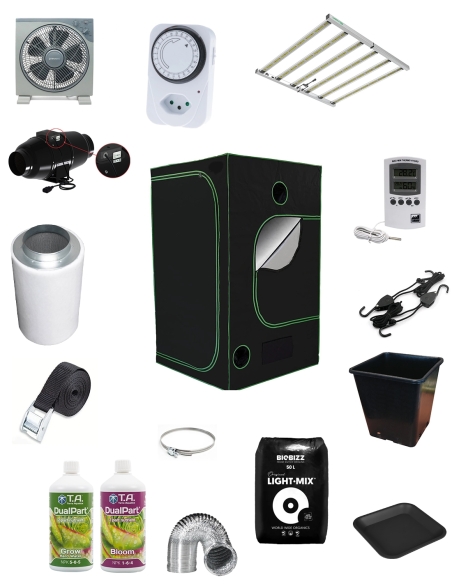 Indoor Komplettset Black Room Premium 150 LED Lazerlite PRO