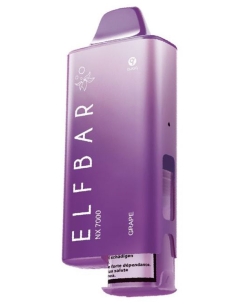 Puff ElfBar Kit NX 7000 Grape Sel de Nicotine 20mg/ml
